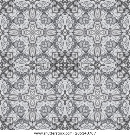 Abstract artistic seamless black and white pattern for design and background