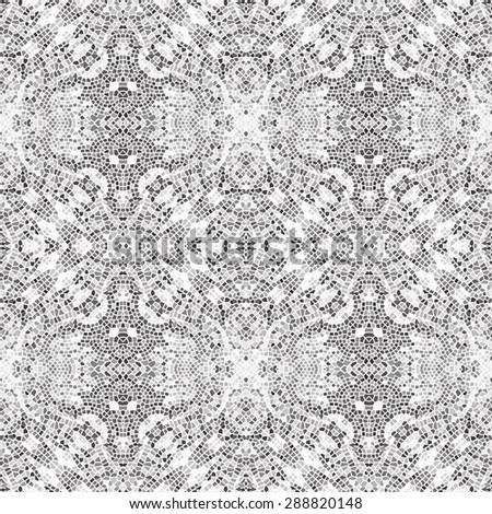 Artistic seamless black and white mosaic background