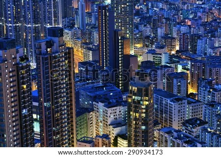 View from Hong Kong High-rise building residence