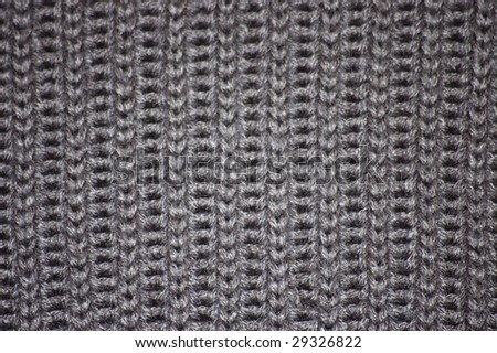 Grey knitted wool texture