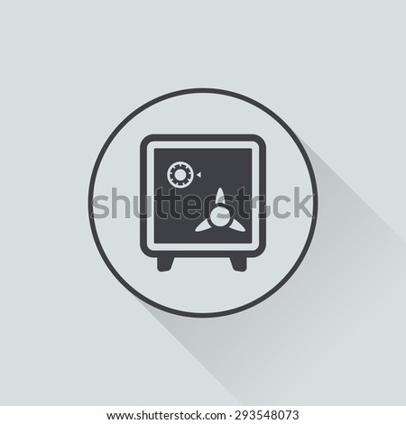 vector illustration of business and finance icon safe