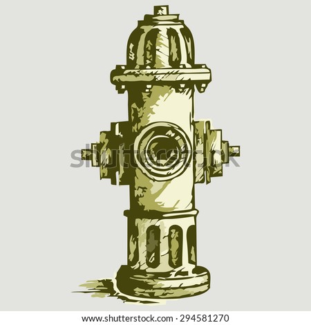 Vector image. Fire Hydrant