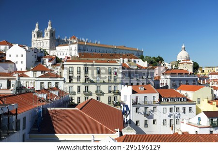 Architectural detail in Lisbon, Portugal, Europe