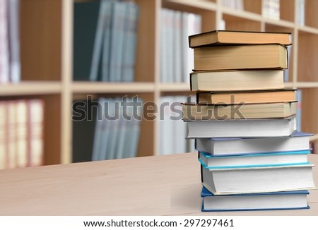 Book, stack, literature.