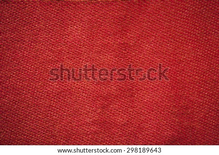 Red clothes fabric texture background.