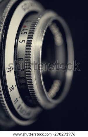 Retro lens, abstract techno backgrounds