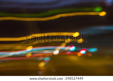 Painting of light in my city at night.