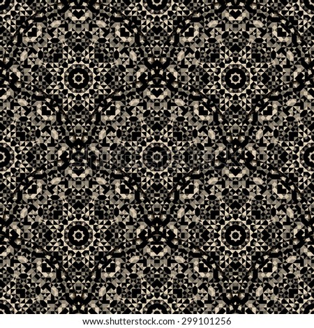 Wallpaper Seamless Pattern. Abstract Ornamental Geometrical Background