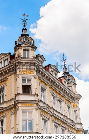 Architecture of Karlovy Vary, Czech Republic.