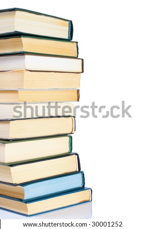 books, isolated on white