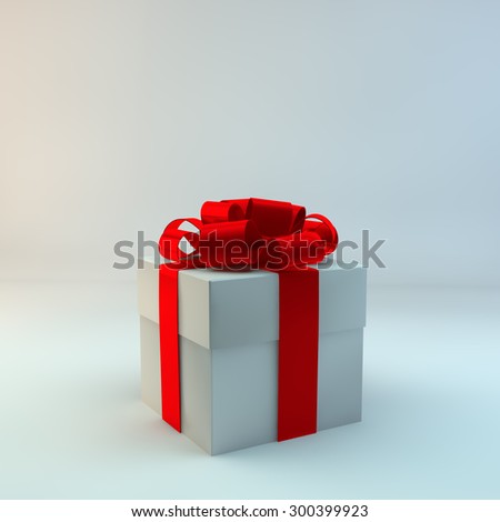 Box red bow