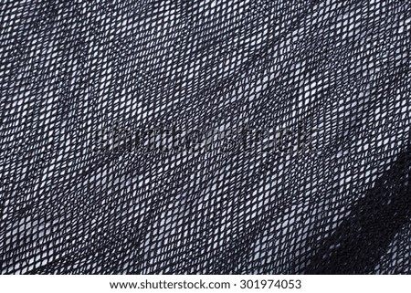 Netting black lace.