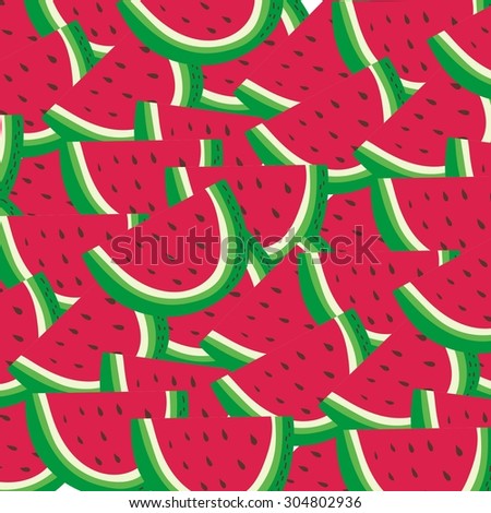 watermelon vector pattern