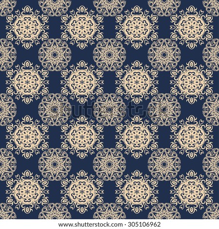 Seamless ornament on background. Wallpaper pattern