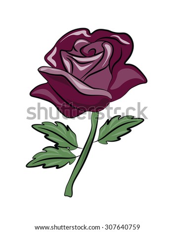 Rose flower background . Vector