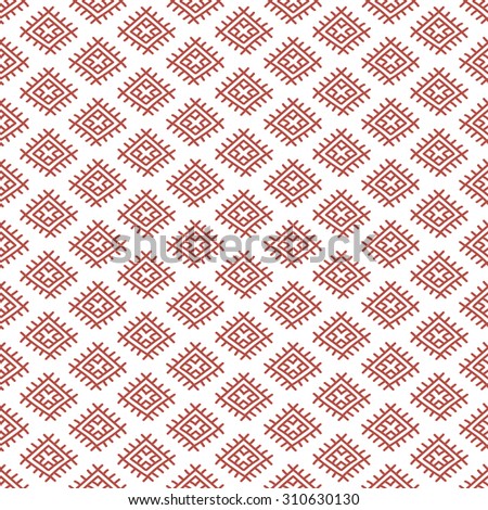 Red Russian national ethnic seamless pattern, white background