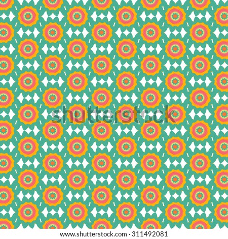 retro floral pattern 