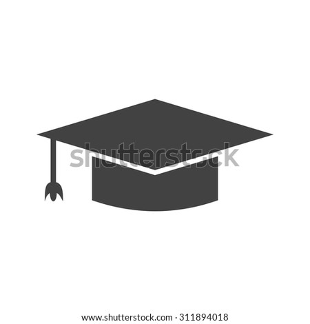 Graduation, hat, cap icon vector image.Can also be used for law and order. Suitable for mobile apps, web apps and print media.