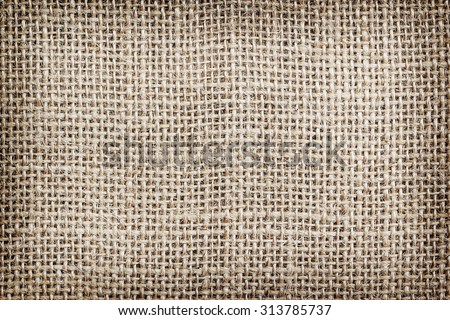 Natural brown sackcloth textured for background.