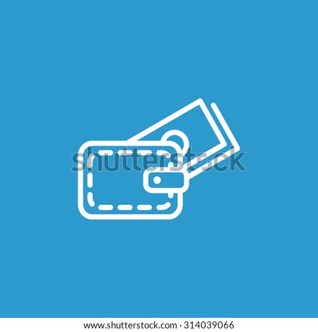 wallet with credit card - vector