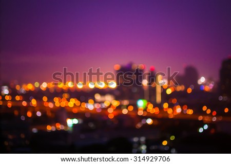 blured night light.bokeh background