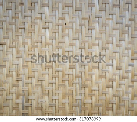 Bamboo woven pattern texture background