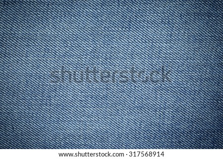 Blue denim jean texture and background