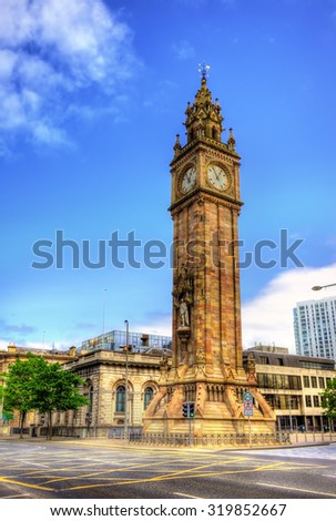 Albert Memorial Clock in Belfast - Northern Ireland