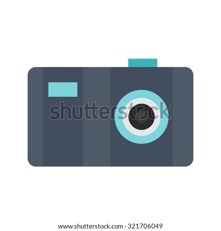 Camera, lens, video icon vector image. Can also be used for multimedia. Suitable for use on web apps, mobile apps and print media.