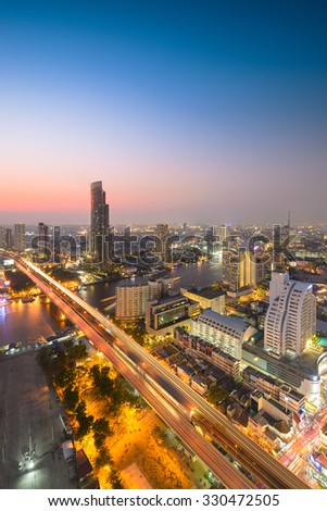 Twilight city ,Bangkok Thailand