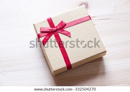 gift box on light background
