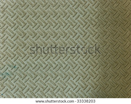Relief on a metal surface