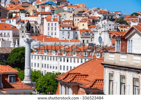 View Of Lisbon Historical City, Portugal