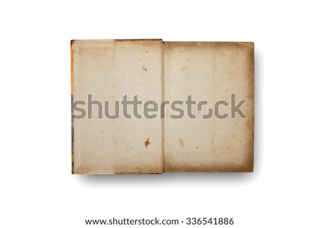 old open book on  background