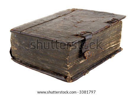 The ancient book on a light background