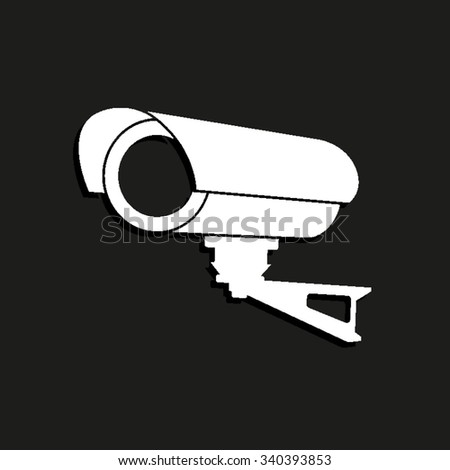 Video surveillance CCTV Camera - vector icon