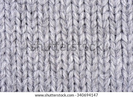Gray knitting wool texture