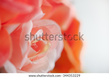 Abstraction blurred from artificial flower as a beautiful background.