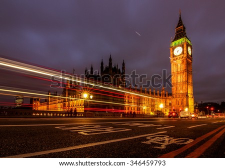 London - House of Parliament Night 