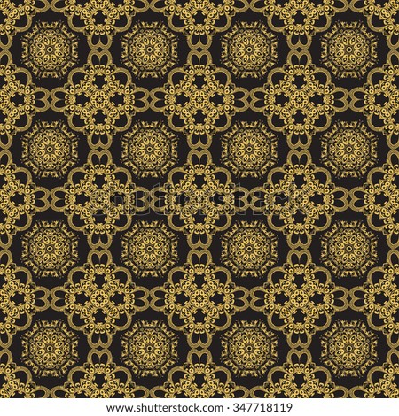 Seamless floral ornament on background. Wallpaper pattern