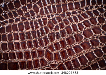 Natural brown leather background closeup