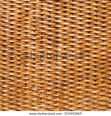 Backgrounds basketwork and handicraft of Thailand made it from bamboo and rattan