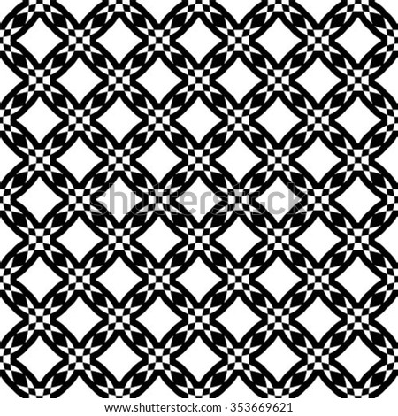 Vector seamless pattern, repeating geometric tiles.