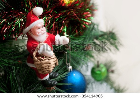 christmas decoration on christmas tree