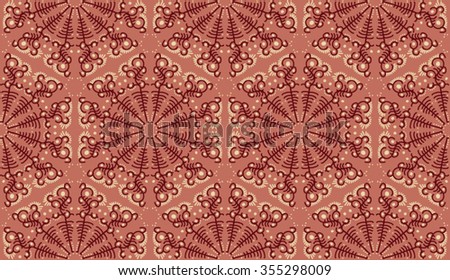 Lace pattern with hand drawn ornament
