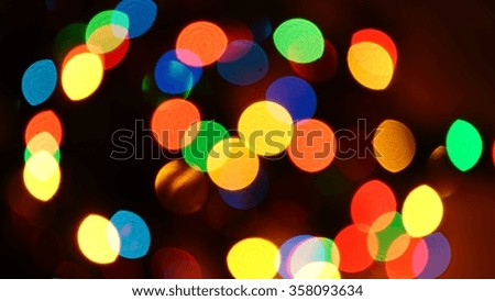 bokeh of Christmas lights