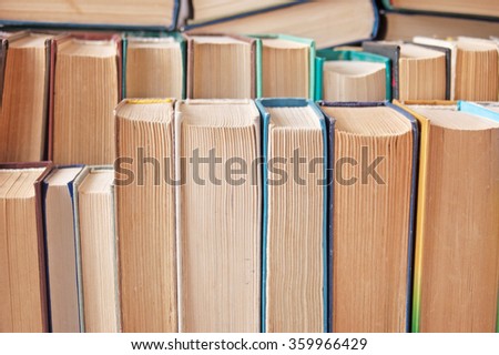 Books in the book shelf