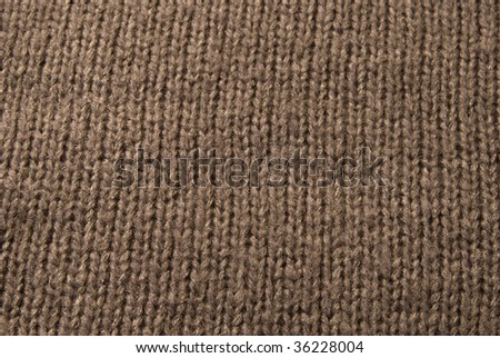 Fabric brown wool material