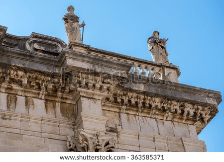 Roman Catholic Assumption Cathedral in Dubrovnik, Croatia