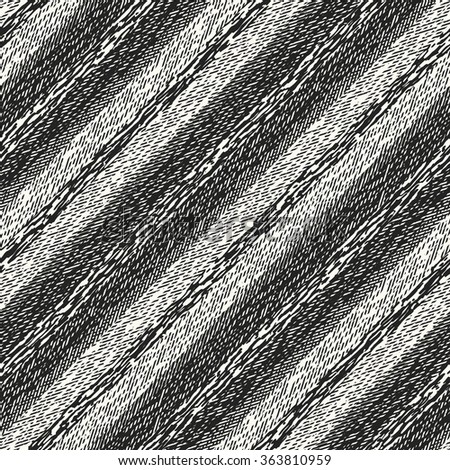 Abstract decorative textured diagonal striped motif. Seamless pattern.
